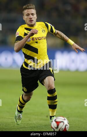 Dortmund, Deutschland. 4. Februar 2015. Ciro Immobile (Dortmund) Fußball: Deutsche "Bundesliga" match zwischen Borussia Dortmund 0-1 FC Augsburg im Signal Iduna Park in Dortmund, Deutschland. © Mutsu Kawamori/AFLO/Alamy Live-Nachrichten Stockfoto