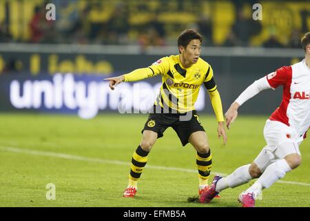 Dortmund, Deutschland. 4. Februar 2015. Shinji Kagawa (Dortmund) Fußball: Deutsche "Bundesliga" match zwischen Borussia Dortmund 0-1 FC Augsburg im Signal Iduna Park in Dortmund, Deutschland. © Mutsu Kawamori/AFLO/Alamy Live-Nachrichten Stockfoto