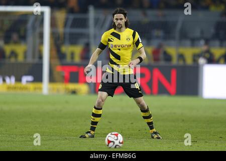 Dortmund, Deutschland. 4. Februar 2015. Neven Subotic (Dortmund) Fußball: Deutsche "Bundesliga" match zwischen Borussia Dortmund 0-1 FC Augsburg im Signal Iduna Park in Dortmund, Deutschland. © Mutsu Kawamori/AFLO/Alamy Live-Nachrichten Stockfoto