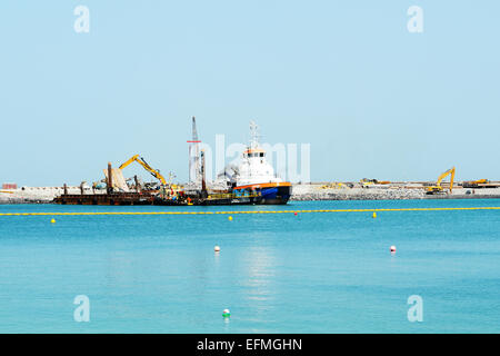 Der Bau des Projekts 1 US-Dollar .63bn Bluewaters Island wo werden die 210 Meter Dubai Eye Stockfoto