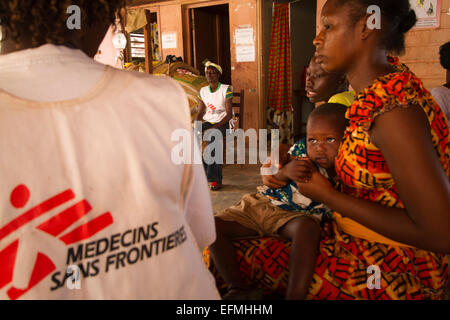 Mamadou M'Baiki Gesundheitszentrum MSF im Stadtteil PK5 in Bangui, Zentralafrikanische Republik, R C A, Afrika Stockfoto