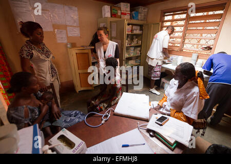 Mamadou M'Baiki Gesundheitszentrum MSF im Stadtteil PK5 in Bangui, Zentralafrikanische Republik, R C A, Afrika Stockfoto