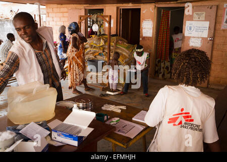 Mamadou M'Baiki Gesundheitszentrum MSF im Stadtteil PK5 in Bangui, Zentralafrikanische Republik, R C A, Afrika Stockfoto