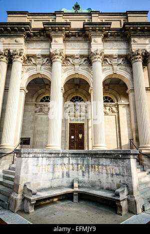 Handley Regionalbibliothek, 100 W Piccadilly Street, Winchester, Virginia Stockfoto