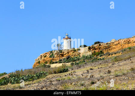 Ta' Gurdan Leuchtturm Gozo Malta Stockfoto