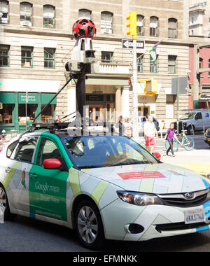 Gefangen auf Kamera in Soho, Google Street View Auto fotografieren der Straßen, zur Verfügung gestellt Panoramablick auf die umliegenden Bereiche wo: New York City, New York, USA bei: 5. August 2014 Stockfoto