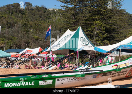 traditionelle Classics Rennveranstaltung auf Sydneys Bilgola Beach, Sydney, Australien Stockfoto