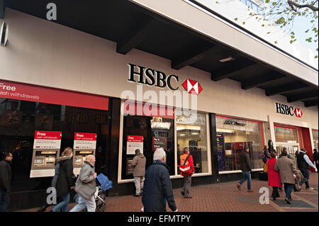 HSBC Bank Filiale Birmingham Stadtzentrum Stockfoto