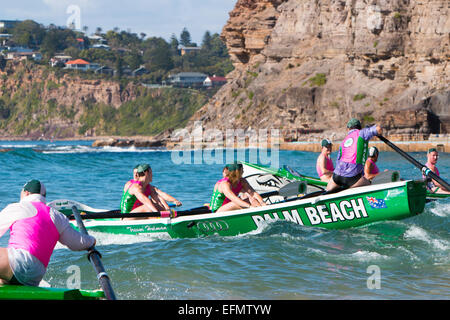 traditionelle Classics Rennveranstaltung auf Sydneys Bilgola Beach, Sydney, Australien Stockfoto