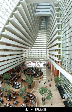 Interieur des Hotels Marina Bay Sands in Singapur. Stockfoto