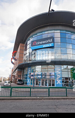 Fünf Möglichkeiten Birmingham Cineworld Kino Unterhaltung komplexe breite Straße Stockfoto