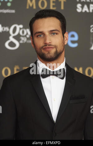 Madrid, Spanien. 7. Februar 2015. Jesus Castro besuchte Goya Cinema Awards 2015 am Centro de Congresos Príncipe Felipe am 7. Februar 2015 in Madrid, Spanien-Credit: Jack Abuin/ZUMA Draht/Alamy Live News Stockfoto