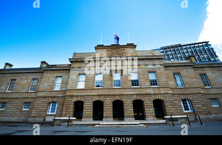 Das tasmanische Parlamentsgebäude in Hobart. Stockfoto