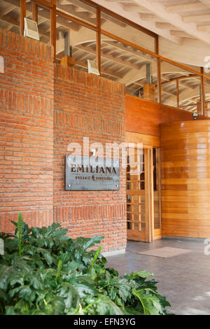 Emiliana Bio Weingut in Casablanca Valley, Chile, Südamerika Stockfoto