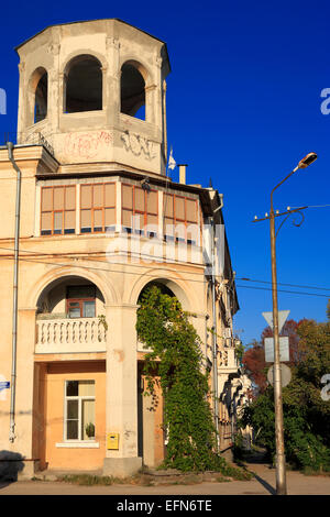 1950er Jahre Gebäude, Sewastopol, Krim, Ukraine Stockfoto