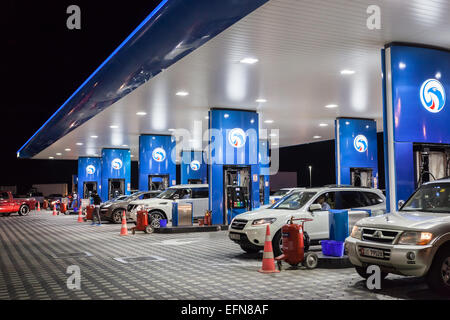 ENOC Tankstelle in der Stadt Dubai Stockfoto