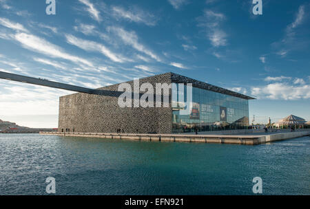 Museum der mediterranen Zivilisationen (MuCEM) in Marseille, Provence, Frankreich Stockfoto