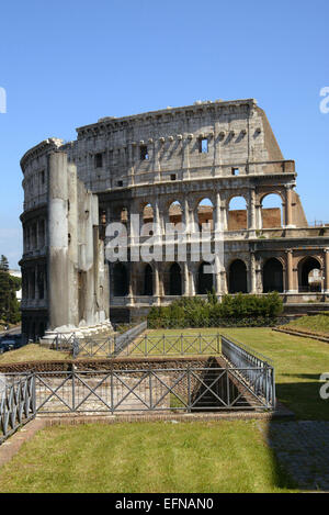 Blick Auf Das Kolosseum in Rom, Colosseo Stockfoto