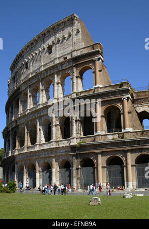 Blick Auf Das Kolosseum in Rom, Kolosseum, Piazza del Colosseo Stockfoto