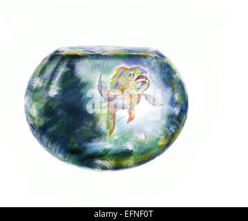 Fische in einem Aquarium Stockfoto