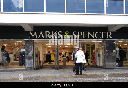 Marks & Spencer, Main Street, Gibraltar, übersee Britisches Territorium, Vereinigtes Königreich, Großbritannien Stockfoto