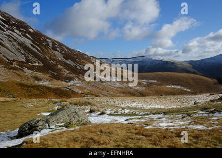 Cadir Idris im Winter im Schnee Stockfoto