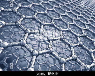 Graphene Blätter Modell, Nanotechnologie Stockfoto