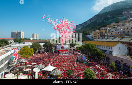 Gibraltar-Nationalfeiertag Stockfoto