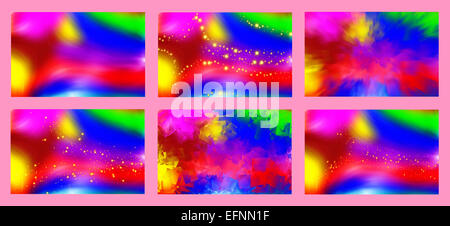 Glücklich bunte Collage abstrakter Hintergrund Stockfoto