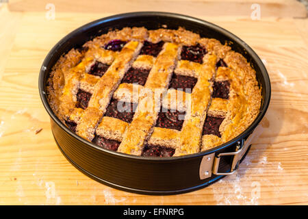 Österreichische Linzer Tarte Stockfoto