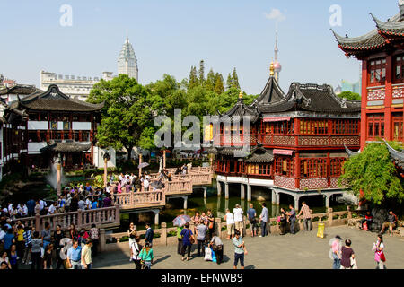 Das alte Huxinting-Teehaus in Shanghai, China Stockfoto