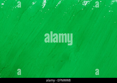 abstrakte grüne Farbe Pinsel Striche Aquarell Hintergrund auf weißem Papier Stockfoto