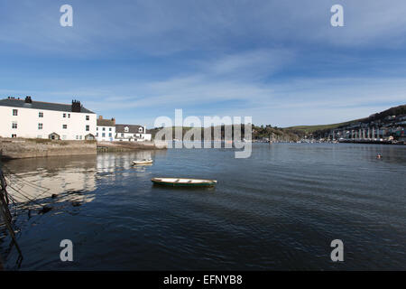 Stadt Dartmouth, England. Malerische Aussicht auf die Dartmouth River Dart von Bayard Bucht gesehen. Stockfoto