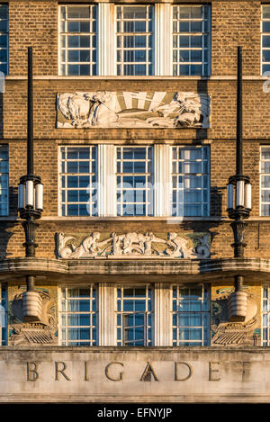 Das alte London Feuerwehr Hauptquartier war das Hauptquartier des die LBF bis 2007 und befindet sich auf Albert Embankment in Lambeth, London Stockfoto