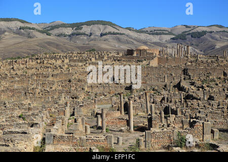 Ruinen der antiken Stadt Cuicul, Djemila, Setif Provinz, Algerien Stockfoto