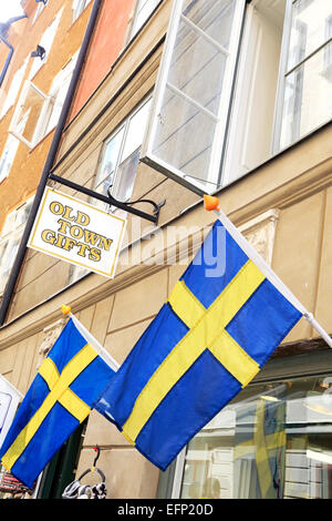 Geschenke-Shop in The Old Town, Stockholm, Schweden. Stockfoto