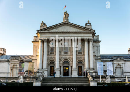 Tate Britain ist die Kunstgalerie der nationalen Sammlung der Kunst in Großbritannien und liegt auf Millbank, London Stockfoto