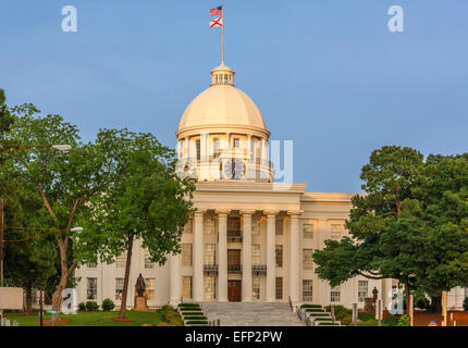 Montgomery Alabama State Capitol building Stockfoto