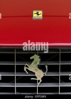 Logo von Ferrari Sportwagen Formel1, Italien Stockfoto