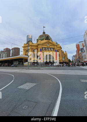 Finder-Street-Bahnhof in Melbourne, Australien Stockfoto