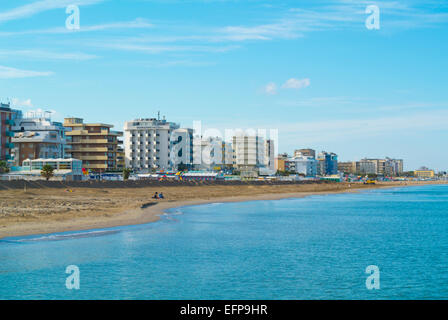 Riccione, Resort in der Nähe von Rimini, Region Emilia-Romagna, Italien Stockfoto