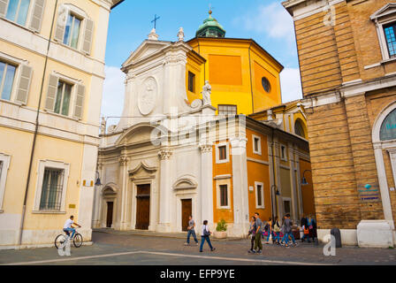 La Chiesa Santa Maria del Suffragio, Piazza del Popolo Kirchplatz, Ravenna, Emilia Romagna, Italien Stockfoto