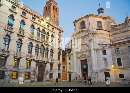 Campo San Geremia, mit Chiesa di San Geremia, Stadtviertel Cannaregio, Venedig, Italien Stockfoto