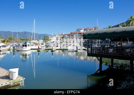 Marina, Puerto Vallarta, Jalisco, Mexiko, Nordamerika Stockfoto