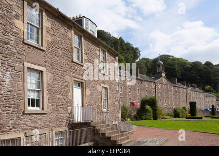 New Lanark, UNESCO-Weltkulturerbe, Lanarkshire, Schottland, Vereinigtes Königreich, Europa Stockfoto