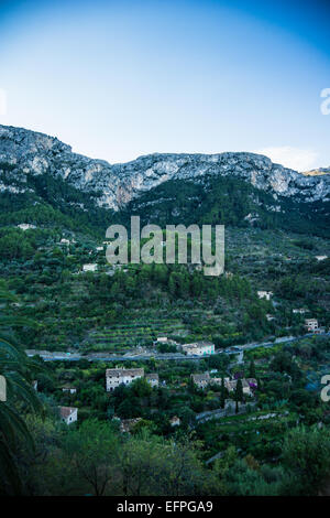 Deia ist ein Litle Dorf in das Tramuntana-Gebirge auf der Nord-West Küste von Mallorca Stockfoto