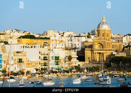 Kirche St. Joseph in Kalkara Creek, Vittoriosa, The Three Cities, Malta, Mittelmeer, Europa Stockfoto