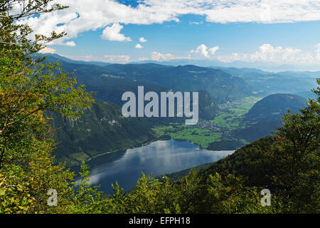 Bohinj-See, Bohimj Tal, Julischen Alpen, Nationalpark Triglav, Slowenien, Europa Stockfoto