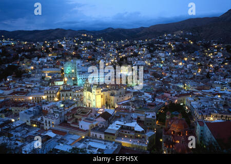 Panorama-Blick. Guanajuato. Mexiko. Stockfoto