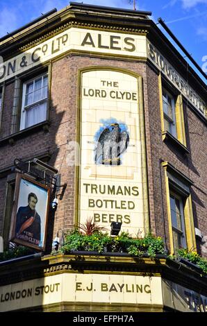 Der Lord Clyde Pub, Clennan Street, Southwark, London, England, UK Stockfoto